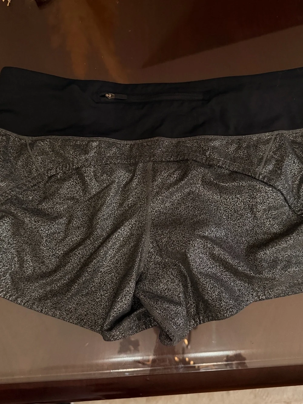 lululemon athletica Black and Heathered Gray Women's Performance Shorts